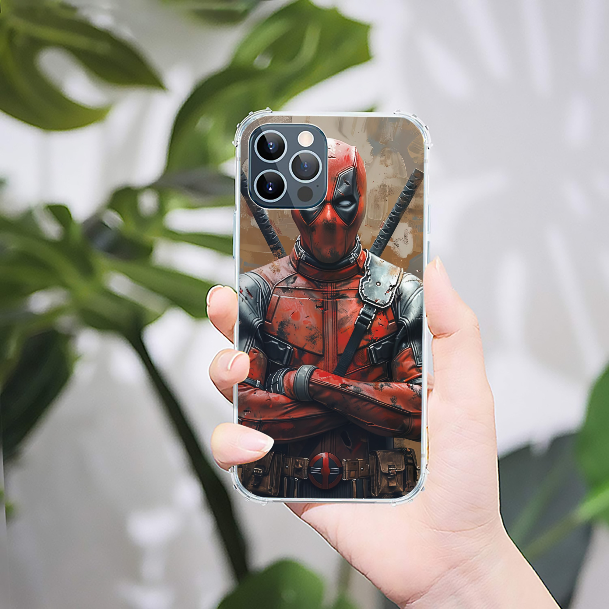 （画像用） Deadpool デッドプール 【iPhone 12シリーズ対応】透明スマホケース（クリアソフトケース）